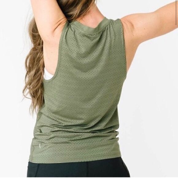 Zyia active olive chill tank RC workout top - Picture 3 of 13